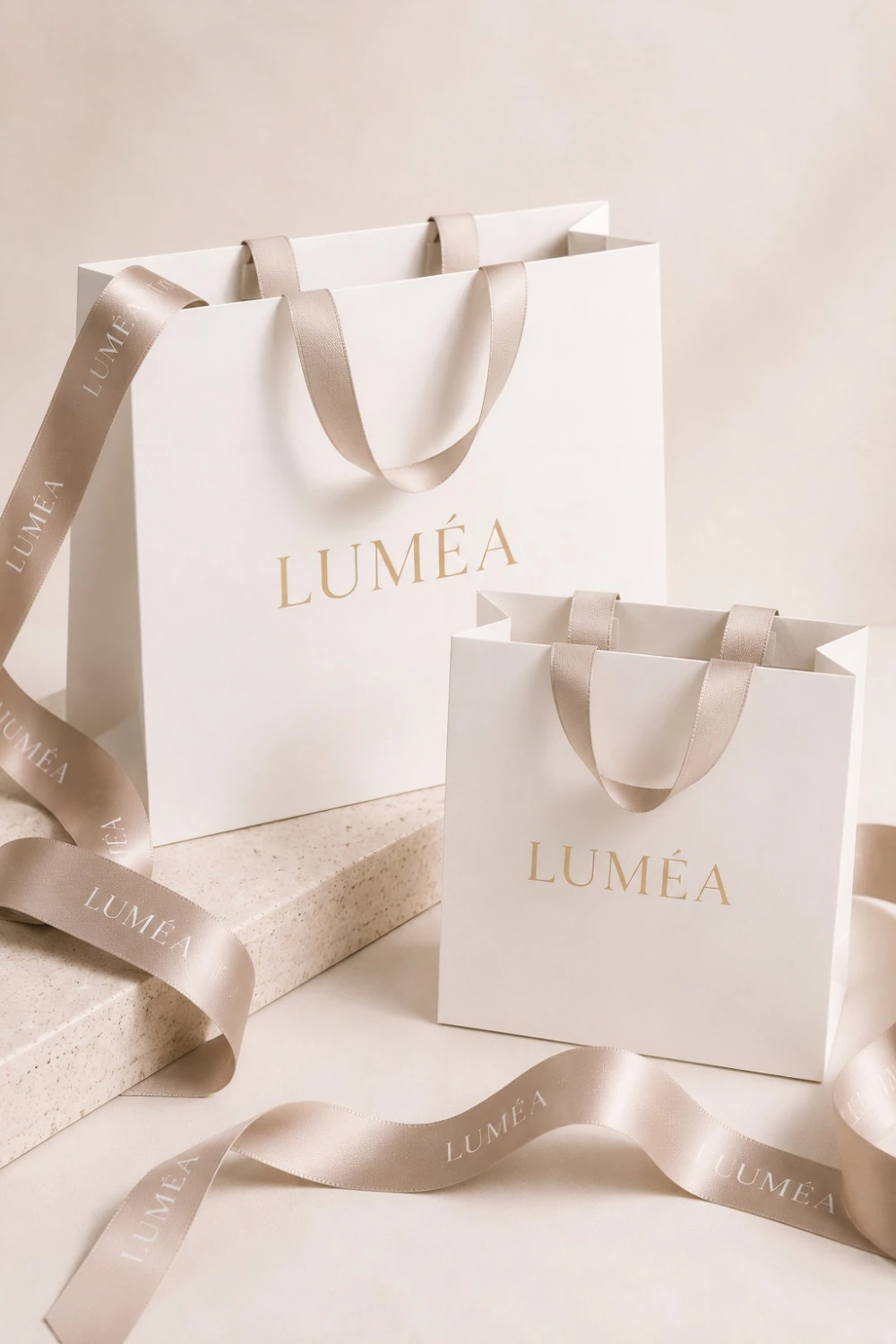 Luméa branded gift bags