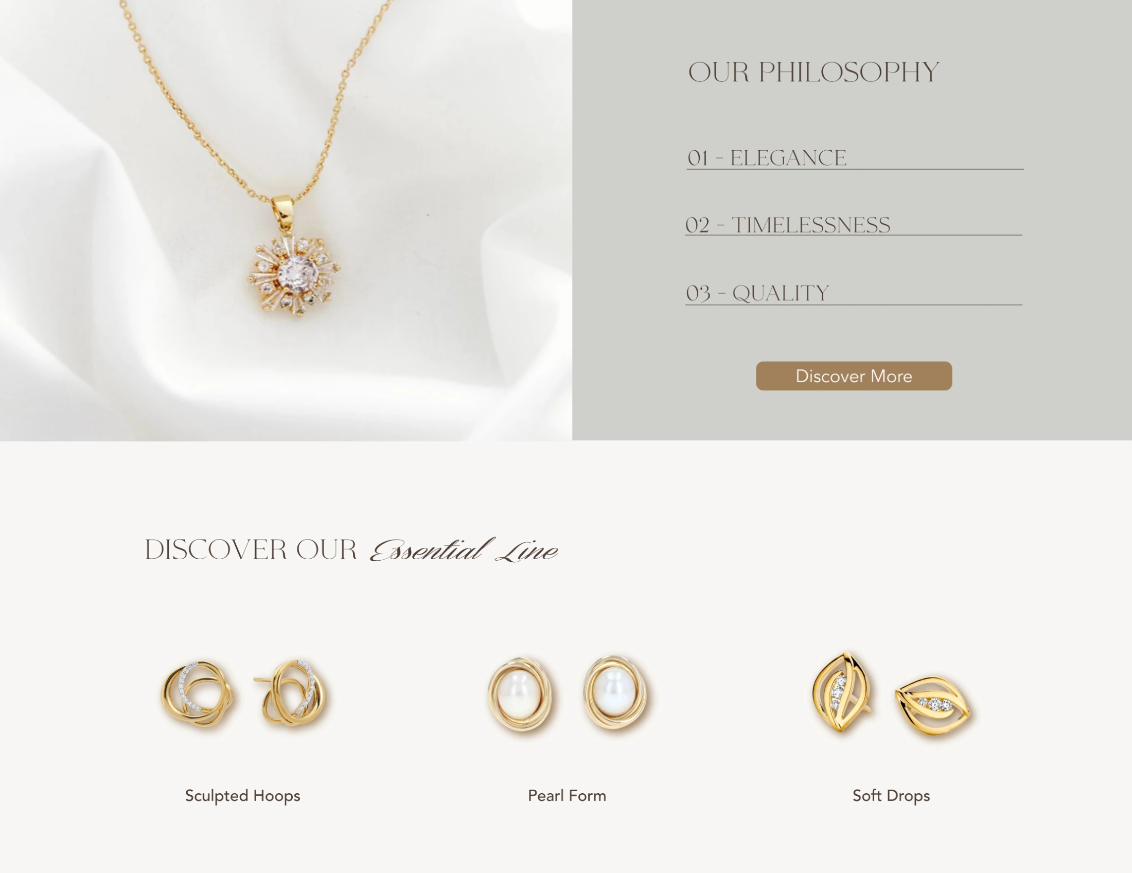 Luméa collection page design