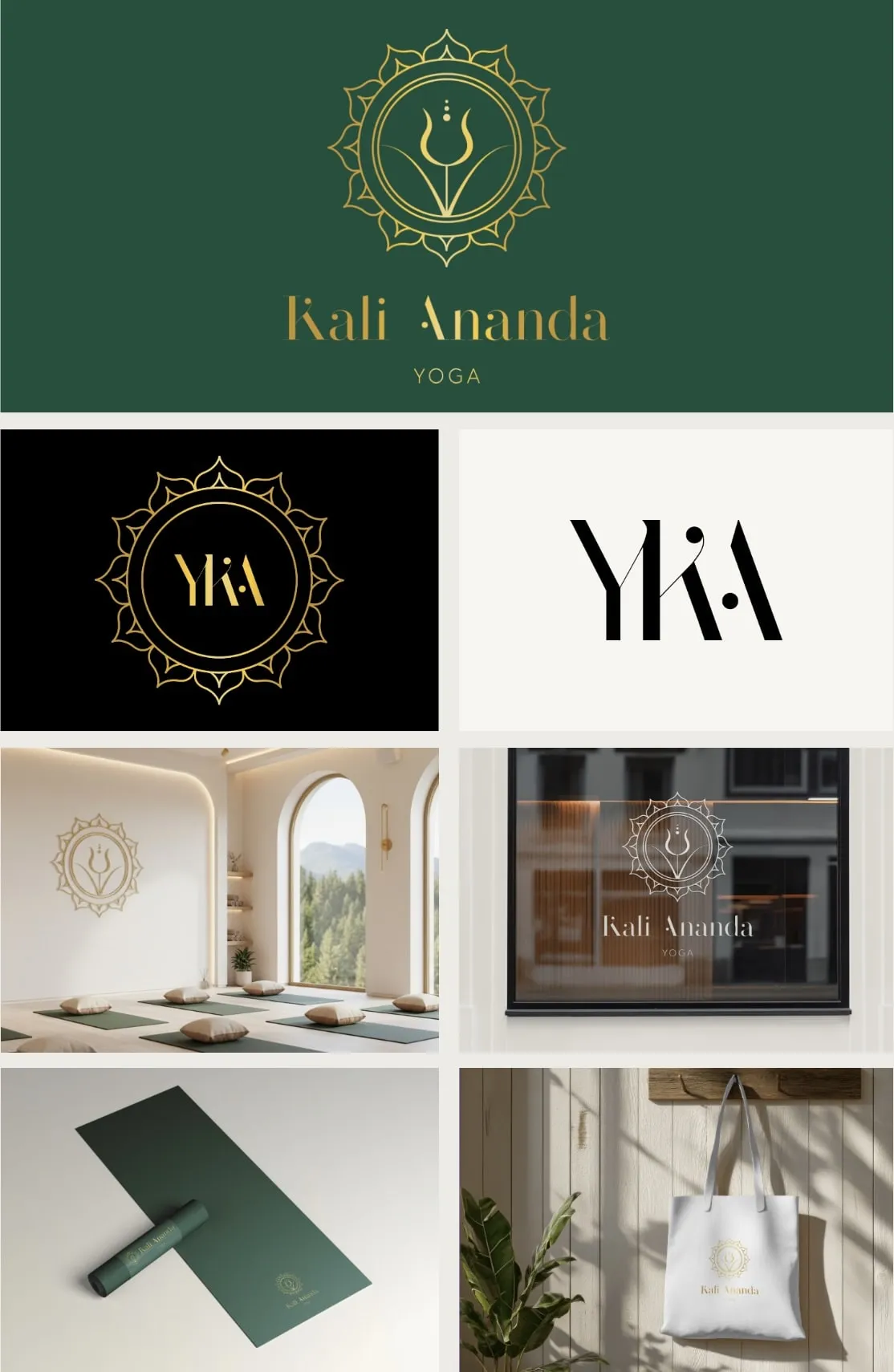 Yoga Kali Ananda brand identity – logo and design